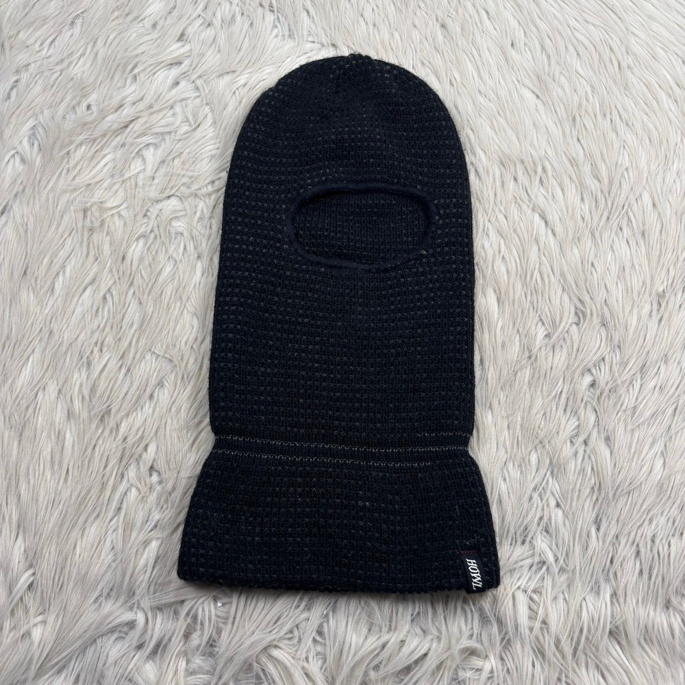 HOWL Men's OS Black Knit Balaclava Burglar Face Mask Winter Skiing